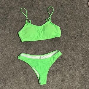 Vibrant Green Bikini Set